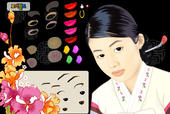 Make-up für das koreanische Mädchen
