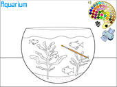 Malbild Aquarium